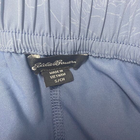 Eddie Bauer Skort Womens Small Blue Skirt Tennis Golf Casual Floral Pull On - Picture 6 of 8